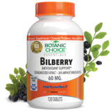 Bilberry Extract Standardized for 36% Anthocyanosides – 120 Tablets