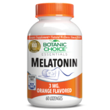 Melatonin Orange Flavored Lozenges 3 mg – Nighttime Support Supplement – 60 Lozenges