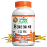 Berberine 500 mg – Blood Sugar Support Supplement – 60 Capsules
