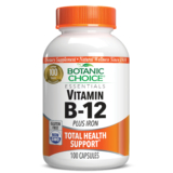 Vitamin B-12 Plus Iron – 100 Capsules