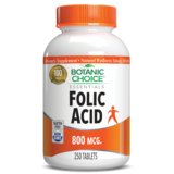 Folic Acid 800 mcg. – 250 Tablets