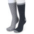 GaaHuu Women’s Super Soft Cushioned Thermal Socks (2-Pair) – grey happy face