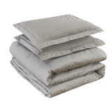 Bibb Home Egyptian Luxury 3-Piece Duvet Cover Set – Full/Queen – Oxford