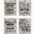4-Piece Shabby Chic 8″ x 10″ Bathroom DÃ©cor Set – Neutral