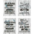 4-Piece Shabby Chic 8″ x 10″ Bathroom DÃ©cor Set – Neutral
