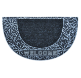 Durable Rubber Indoor/Outdoor Door Mats – HALF MOON SILVER