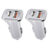 Universal 36W Fast Car Charger with USB-C PD & USB-A Ports – White (2-Pack)