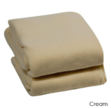 Luxury Home Micro Plush Warm Fleece Blanket – Twin – Cream
