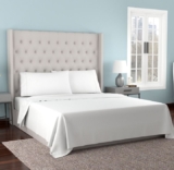 Kathy Ireland® 300-Thread Count Organic Cotton Percale Sheet Set – Queen –  White