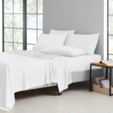 2,000-TC Bamboo Blend 6-Piece Sheet Set with Deep Pockets – Twin XL – White