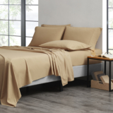 2,000-TC Bamboo Blend 6-Piece Sheet Set with Deep Pockets – King – Gold