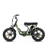 Addmotor M-66 Moped-Style E-bike, A Perfect Way to Get Around the City, Army Green
