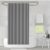 Mildew-Resistant Solid Vinyl Shower Curtain Liner with Magnets (1- or 2-Pack) – Grey: 1 Pack