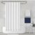 Mildew-Resistant Solid Vinyl Shower Curtain Liner with Magnets (1- or 2-Pack) – White 1 Pack