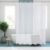 Mildew-Resistant Solid Vinyl Shower Curtain Liner with Magnets (1- or 2-Pack) – Clear 1 Pack