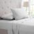 Bamboo Comfort® 3-Line Bamboo Sheet Set – Bamboo 4 Piece Luxury Solid Sheet Set, Twin XL – Silver