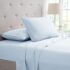 Bamboo Comfort® 3-Line Bamboo Sheet Set – Bamboo 4 Piece Luxury Solid Sheet Set, Twin XL – Aqua