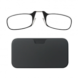 Ultra-Thin Bendable & Portable Reading Glasses + Pouch for Phone – Compact reading glasses Black +1.00