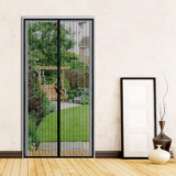 Magnetic Mesh Screen Door with Automatic Closure
