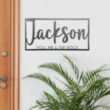 Personalized Family Name Metal Wall Decor – 24 inch – This is Us