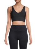 Women’s Solid-hued Sports Bra – Black