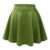 Women’s Basic Stretchy Flared Casual Mini Skater Skirt – X-Small – Kelly Green