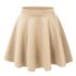 Women’s Basic Stretchy Flared Casual Mini Skater Skirt – 3X-Large – Kelly Green