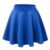 Women’s Basic Stretchy Flared Casual Mini Skater Skirt – Small – Royal Brite