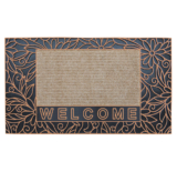 Rectangular Durable Rubber Indoor/Outdoor Mat – Bouquet Bronze