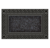 Rectangular Durable Rubber Indoor/Outdoor Mat – Elegance Silver