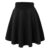 Women’s Versatile Stretchy Flared Casual Skater Skirt – Small – Black