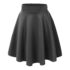 Women’s Versatile Stretchy Flared Casual Skater Skirt – X-Small – Eggplant