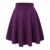 Women’s Versatile Stretchy Flared Casual Skater Skirt – 2X-Large – Eggplant