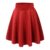 Women’s Versatile Stretchy Flared Casual Skater Skirt – 2X-Large – Red