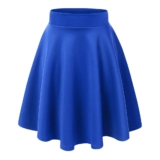 Women’s Versatile Stretchy Flared Casual Skater Skirt – X-Small – Royal Brite