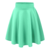 Women’s Versatile Stretchy Flared Casual Skater Skirt – X-Small – Sea Green