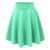 Women’s Versatile Stretchy Flared Casual Skater Skirt – 2X-Large – Sea Green