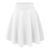 Women’s Versatile Stretchy Flared Casual Skater Skirt – 3X-Large – White