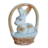 Decorative Collectable Porcelain Hand-Painted Figurines – Porcelain-Animal-Basket-Dog