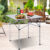 Portable Folding Square Aluminum Table with Bag