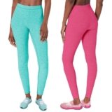 Women’s Ultra-Soft Seamless Space Dye Marled Leggings (2-Pack) – Large / X-Large – Assorted