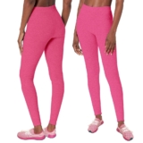 Women’s Ultra-Soft Seamless Space Dye Marled Leggings (2-Pack) – Small / Medium – Pink