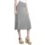 Women’s Solid Lightweight Flare Midi Pull-on Skirt – Light Heather Grey – 2XL