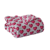 Noble House® Heart-Themed Plush Throw Blankets – Juliette
