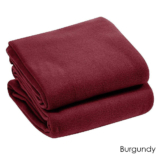 Luxury Home Micro Plush Warm Fleece Blanket – King – Burgundy
