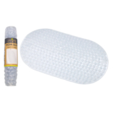 Long Oval Anti-Slip Bubble Bath Mat (1- or 2-Pack) – Clear (1-Pack)