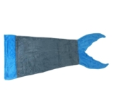 Mermaid or Shark Tail Micro-Mink Blanket – Gray/Blue Mermaid