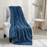 Noble House® Montana Braided 50″ x 60″ Throw Blanket – NAVY