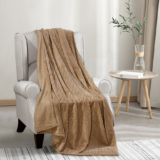 Noble House® Montana Braided 50″ x 60″ Throw Blanket – TAUPE