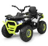 Kids’ 12V Electric 2-Speed Ride-On ATV with MP3 Port & LED Lights – Yellow